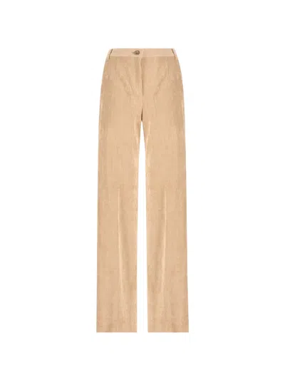 Herno Corduroy Trousers In Neutrals