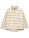 Herno Light Beige Down Jacket In Beige