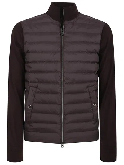 HERNO COTTON AND SILK JACKET WITH LIGHT DOWN PADDING