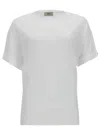 Herno Bianco Lyocell Cotton T-shirt In Animal Print