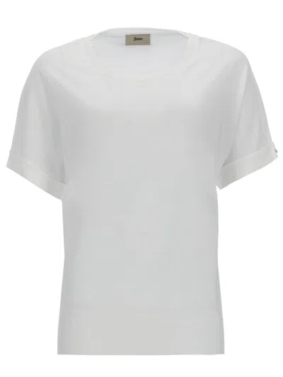 Herno Cotton Blend T-shirt In White