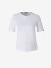 Herno Structured Short-sleeve Top In White