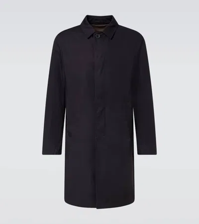 Herno Raincoat In Dean In Blu Navy