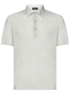 HERNO COTTON CREPE VOILE JERSEY SHORT-SLEEVED POLO SHIRT