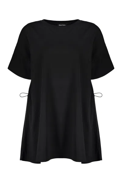 Herno Cotton Crew-neck T-shirt In Black