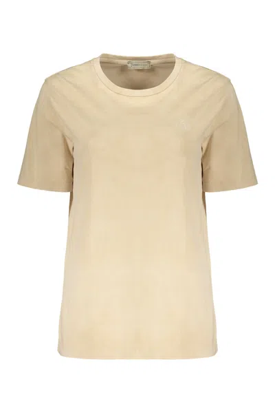 Herno Cotton Crew-neck T-shirt In Yellow