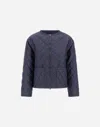 Herno Denim-effect Cotton Jacket In Blue