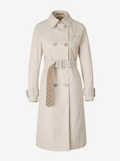 HERNO HERNO COTTON DOUBLE-BREASTED TRENCH COAT