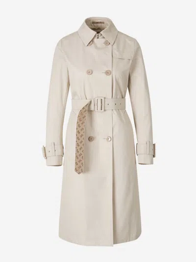 HERNO HERNO COTTON DOUBLE-BREASTED TRENCH COAT