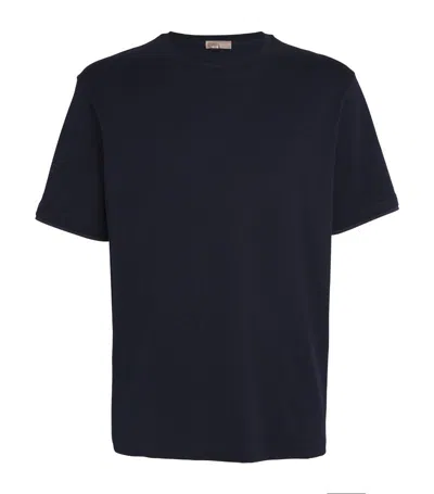 Herno Cotton Double-sleeve T-shirt In Double Sleeve Effect Detail