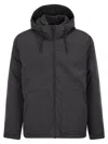 Herno Long-sleeved Down Jacket In Black