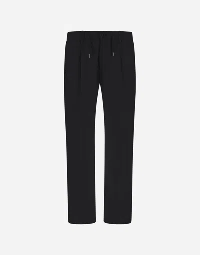 Herno Pleated Straight-leg Trousers In Black