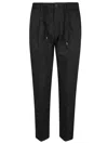 Herno Cotton Feel Trousers In Black