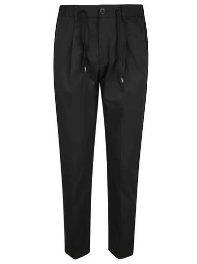 Herno Cotton Feel Trousers In Black