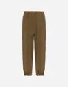 Herno Cotton Feel Trousers In Brown