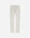 Herno Cotton Feel Trousers In White