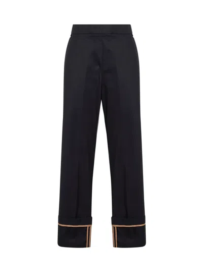 Herno Cotton Gabardine Trousers In Transparent