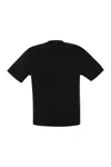 Herno Cotton Jersey T-shirt In Black