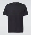 Herno T-shirt In Crepe Jersey In Blue