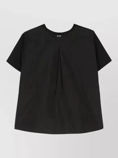 Herno Cotton Jersey T Shirt Crew Neck In Black
