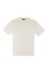 Herno T-shirt In Superfine Cotton Stretch And Light Scuba In White