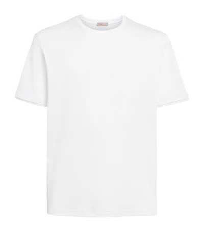 Herno Cotton Layered T-shirt In White