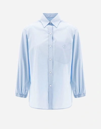 Herno Cotton Shirt In Light Blue