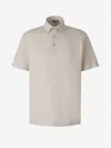 Herno Man Polo Shirt Light Grey Size 40 Cotton In Beige