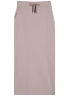 Herno Cotton Midi Skirt In Pink