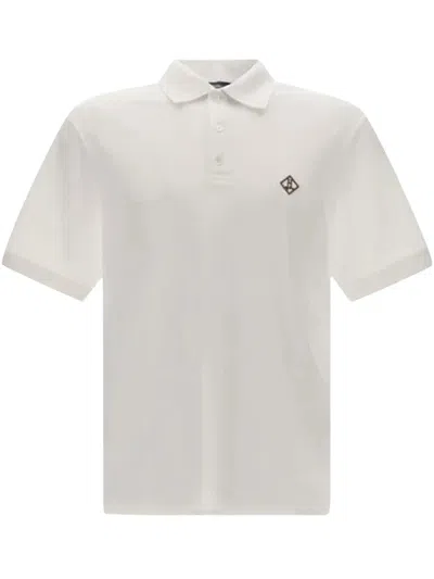 Herno Cotton Polo Shirt With Logo In White