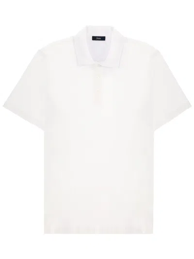 Herno Cotton Polo In White
