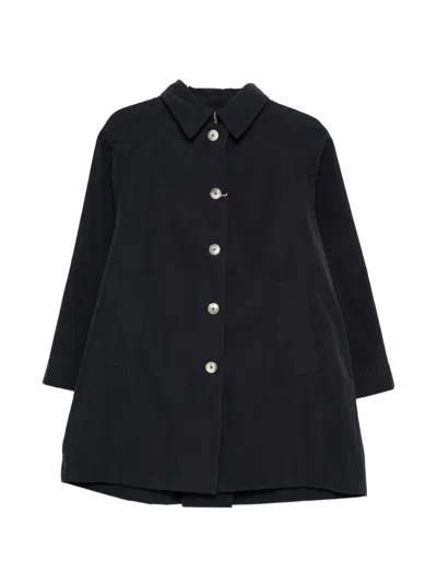 Herno Cotton Polyester Trench Coat In Black