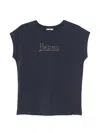Herno Cotton Polyester T-shirt In Blue