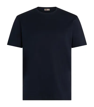 Herno Cotton Resort T-shirt In Blue