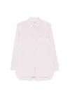 Herno Vertical-stripe Long-sleeve Shirt In Pink