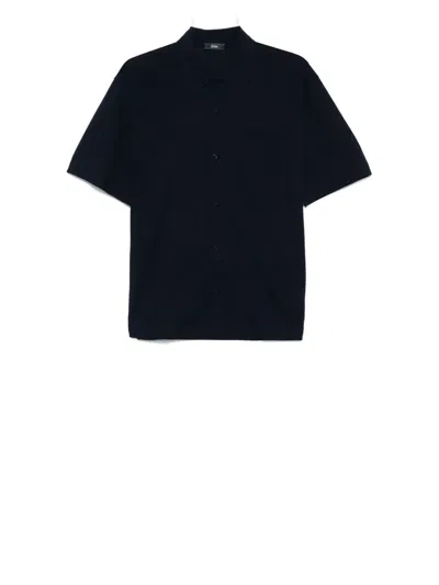 Herno Cotton Top In Navy Blue