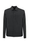 Herno Shirt Jacket Tech Woven In Ferro