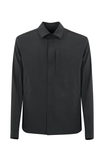 HERNO COTTON SHIRT JACKET