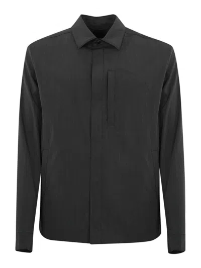 HERNO COTTON SHIRT JACKET