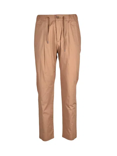 Herno Cotton Stretch Trousers - Beige In Brown