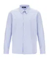 Herno Cotton Stripe Shacket In White
