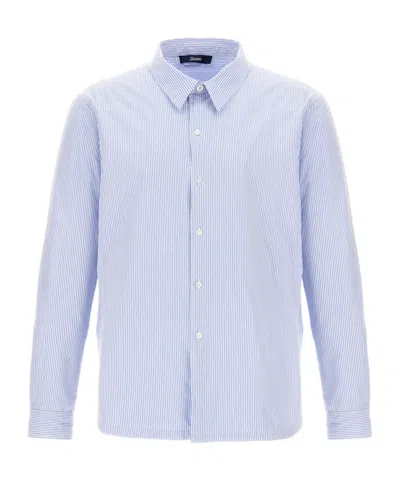 HERNO HERNO STRIPED LONG-SLEEVED SHIRT