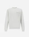 Herno Cotton Sweater And And Nylon Maestro Sweatshirt In Ice