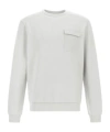 Herno Cotton Sweater And And Nylon Maestro Sweatshirt In Ice