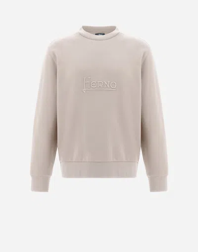 Herno Sweatshirt In Cotton Sweater - Male Men New Arrivals Chantilly 58