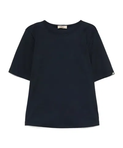 HERNO HERNO SIDE SLITS BUTTON T-SHIRT
