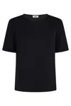 Herno T-shirt In Glam Knit Effect In Black
