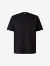 Herno Men Cotton T-shirt In Black