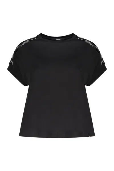 Herno Cotton T-shirt In Black