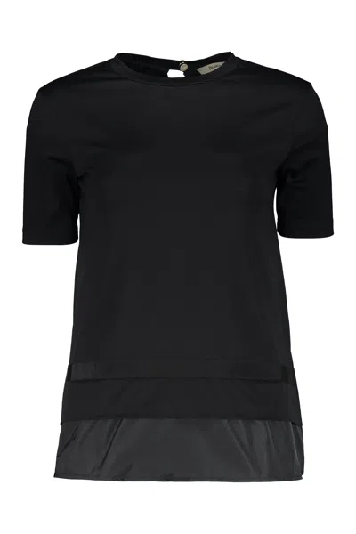 Herno Cotton T-shirt In Black